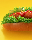 Delicious Hotdog wallpaper 128x160