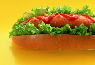 Delicious Hotdog Background for Android, iPhone and iPad