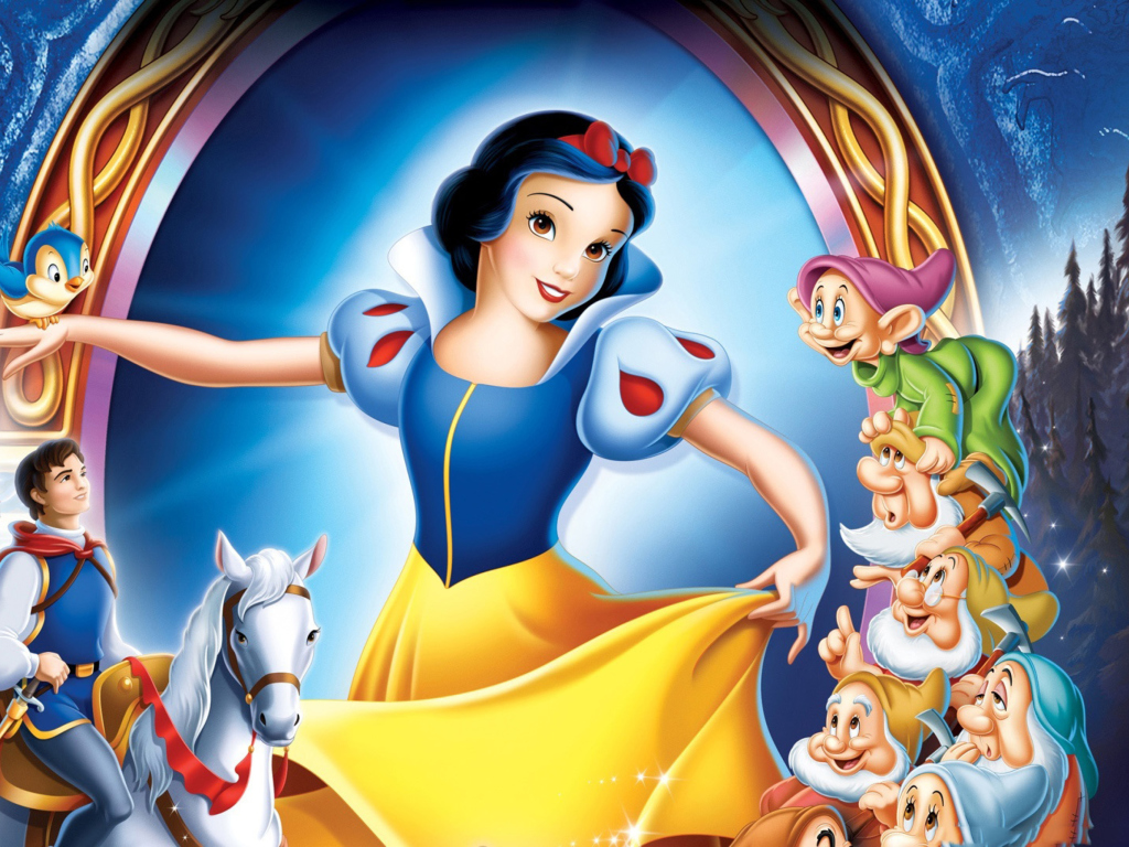 Das Disney Snow White Wallpaper 1024x768