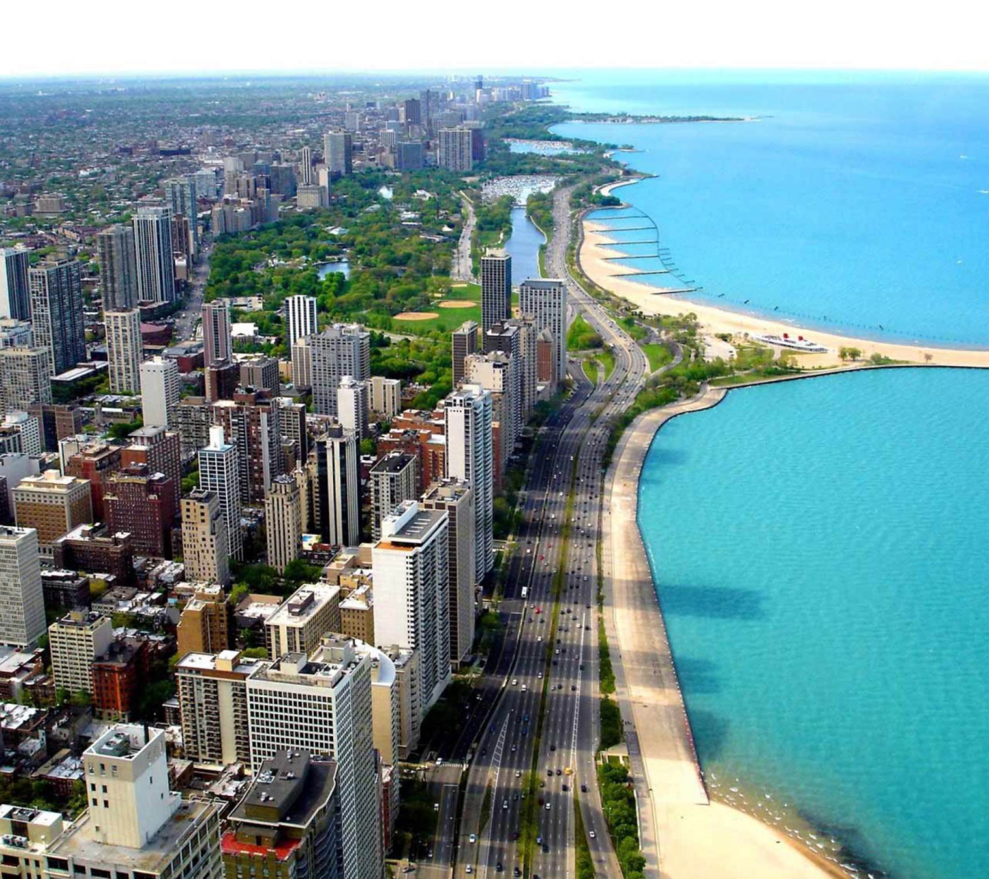 Fondo de pantalla Chicago Lake Lincoln 1440x1280