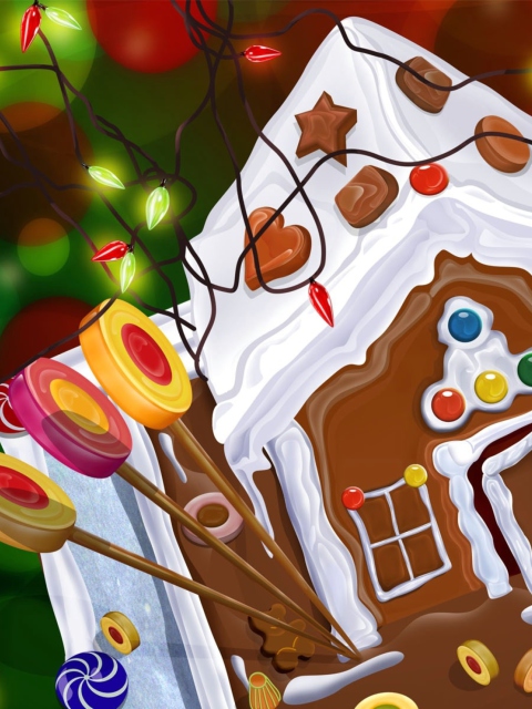 Screenshot №1 pro téma Chocolate Christmas Cake 480x640
