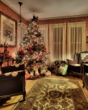 Das Christmas Interior Decorations Wallpaper 128x160