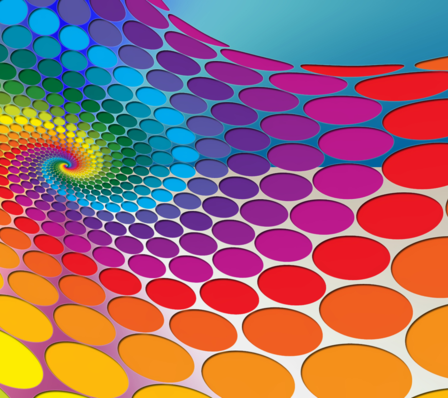 Das Colored Dots Wallpaper 1440x1280