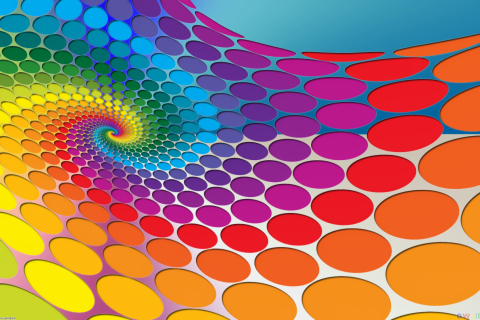 Das Colored Dots Wallpaper 480x320