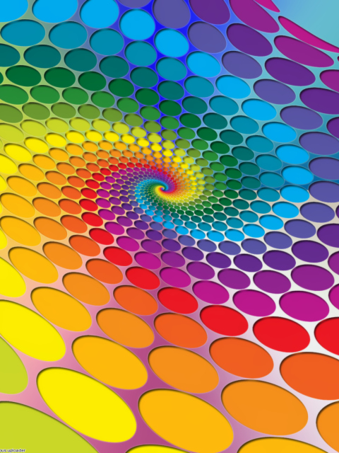 Colored Dots wallpaper 480x640