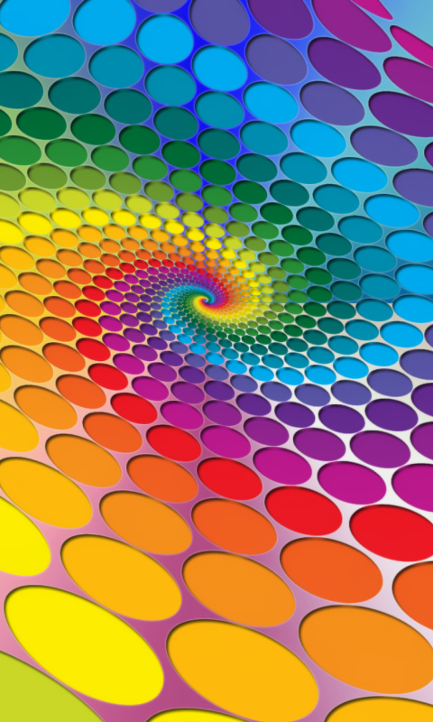 Das Colored Dots Wallpaper 480x800