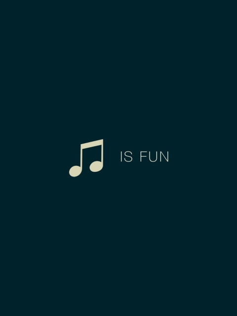Das Music Is Fun Wallpaper 480x640