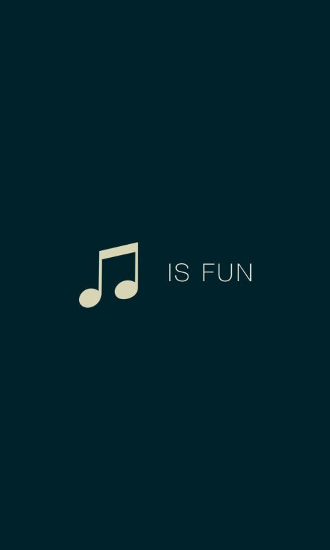 Das Music Is Fun Wallpaper 480x800