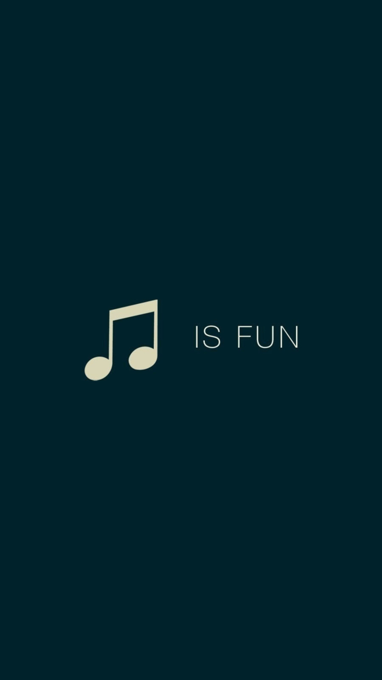 Das Music Is Fun Wallpaper 750x1334