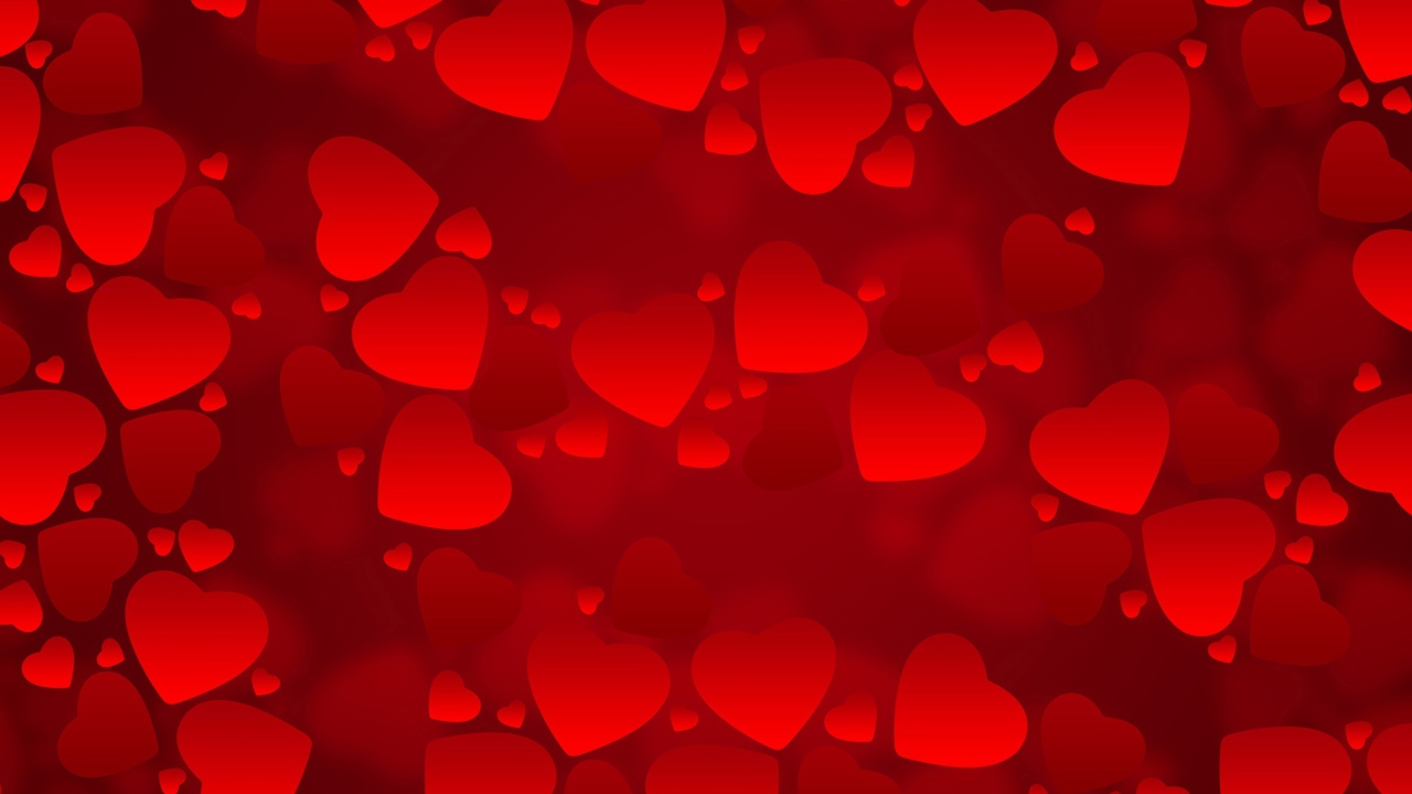 Fondo de pantalla Hearts 1280x720