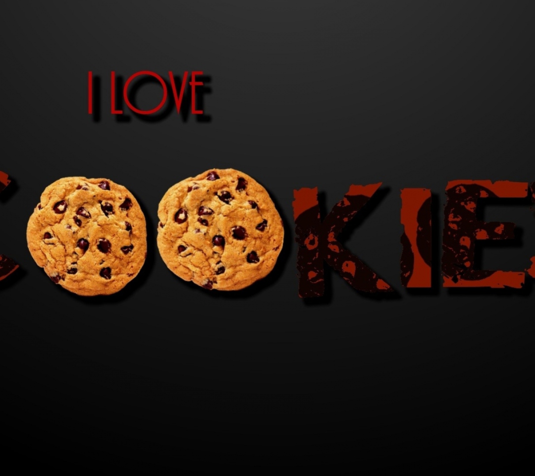Das I Love Cookies Wallpaper 1080x960