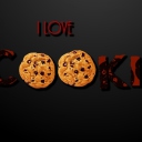 Fondo de pantalla I Love Cookies 128x128