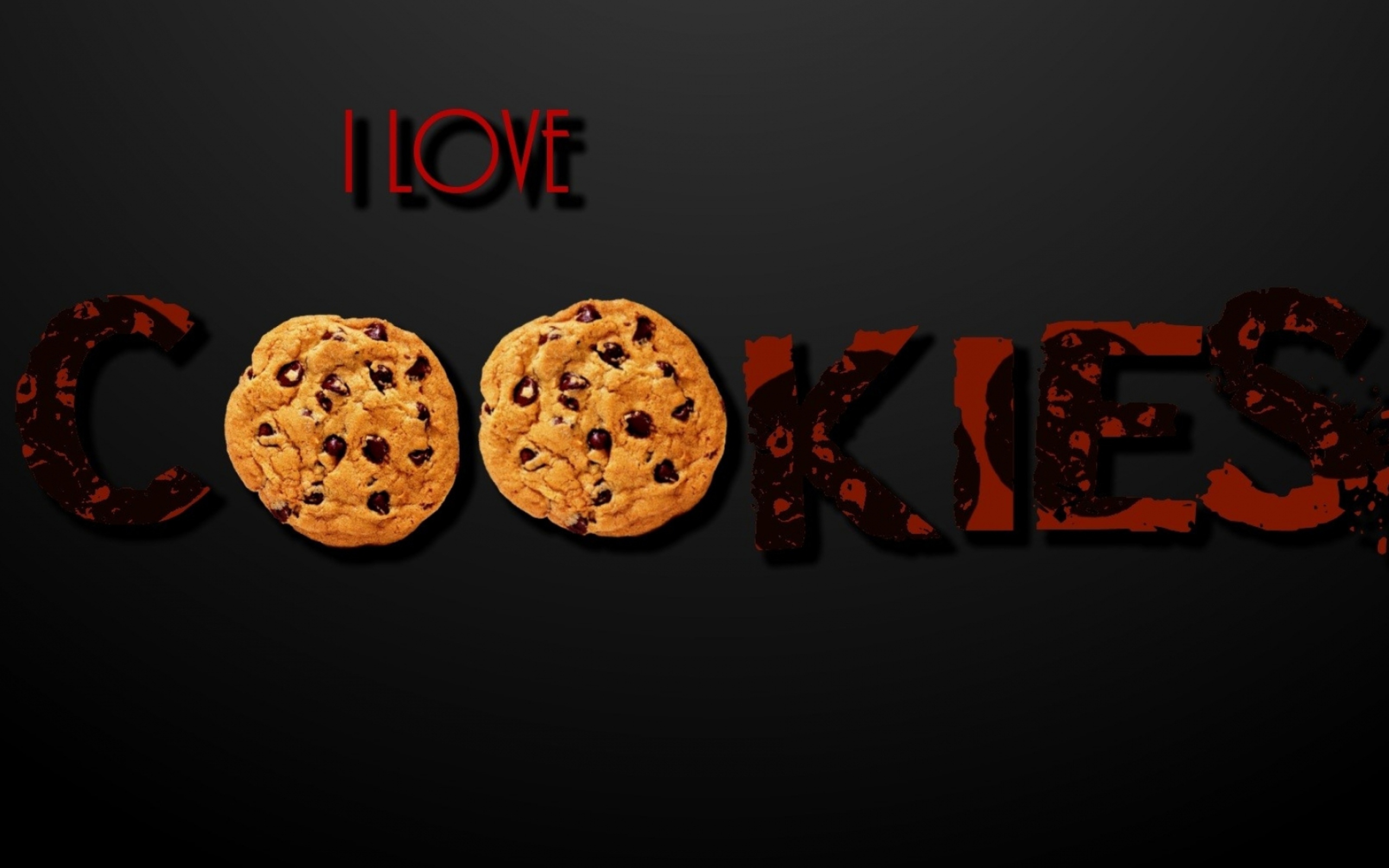 Fondo de pantalla I Love Cookies 2560x1600