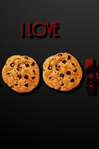 Sfondi I Love Cookies 320x480