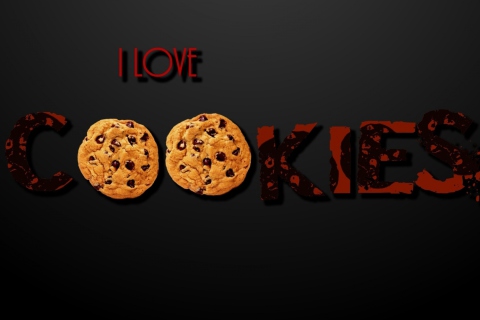 Das I Love Cookies Wallpaper 480x320