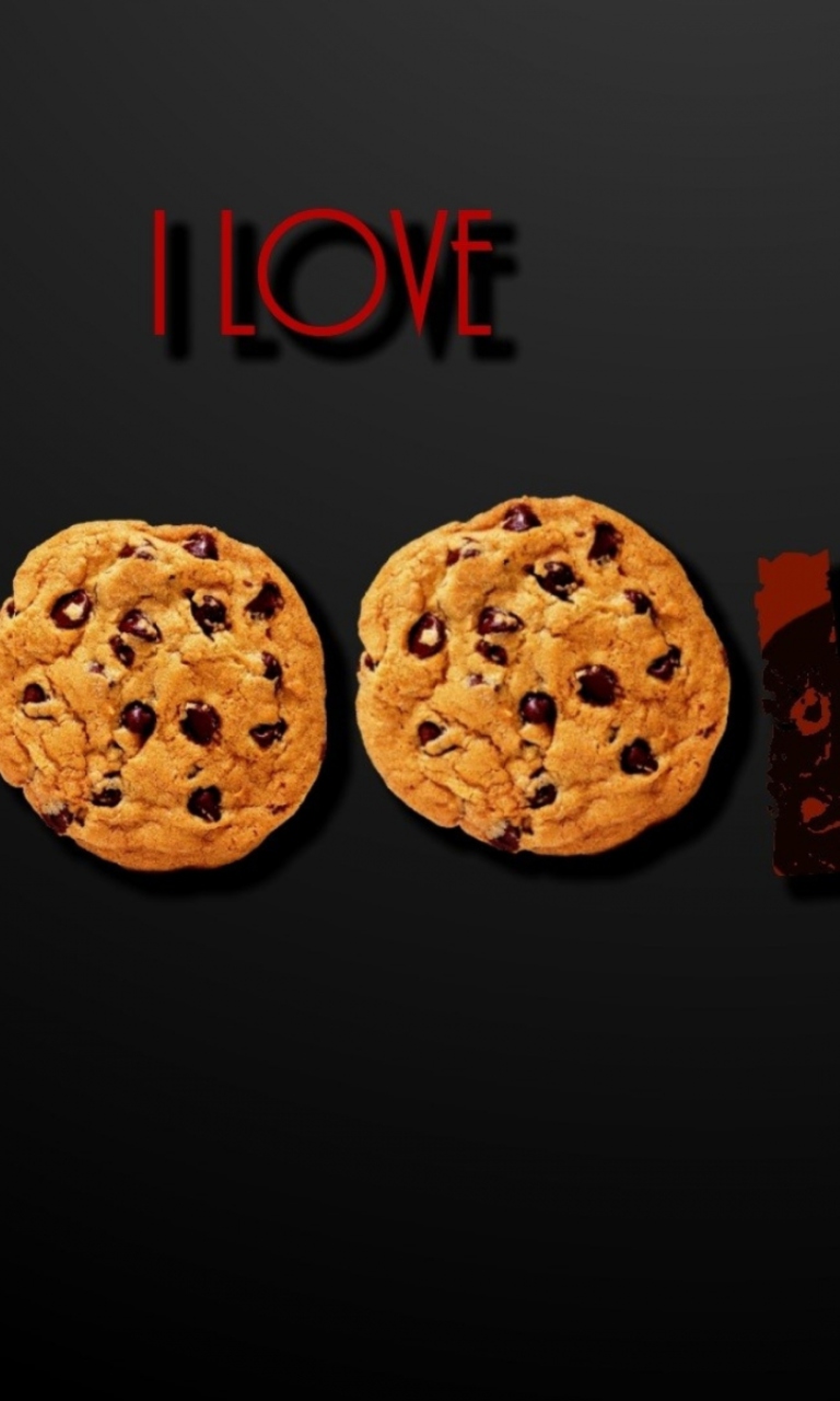 Sfondi I Love Cookies 768x1280