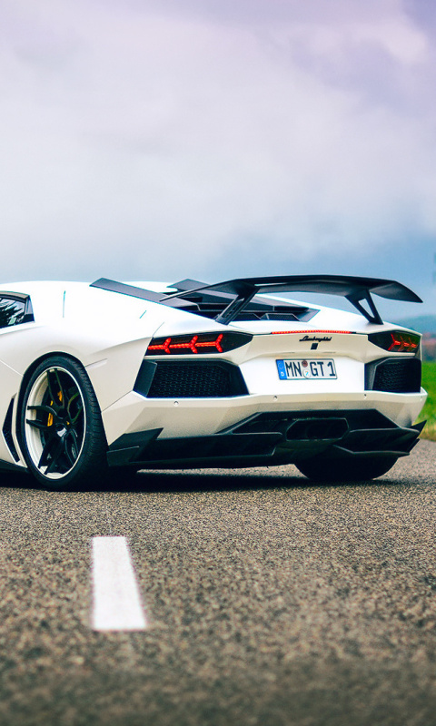 Fondo de pantalla Lamborghini Aventador 480x800