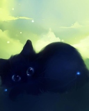 Sfondi Black Cat 128x160