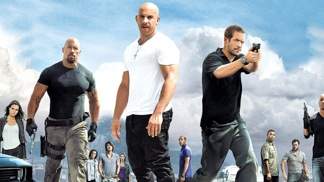 Fast and Furious 5 wallpaper 1366x768