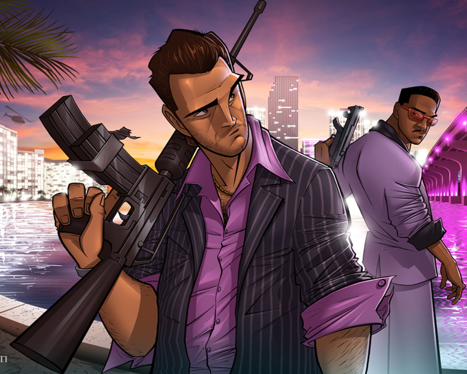 Обои Tommy Vercetti in Grand Theft Auto Vice City 1600x1280