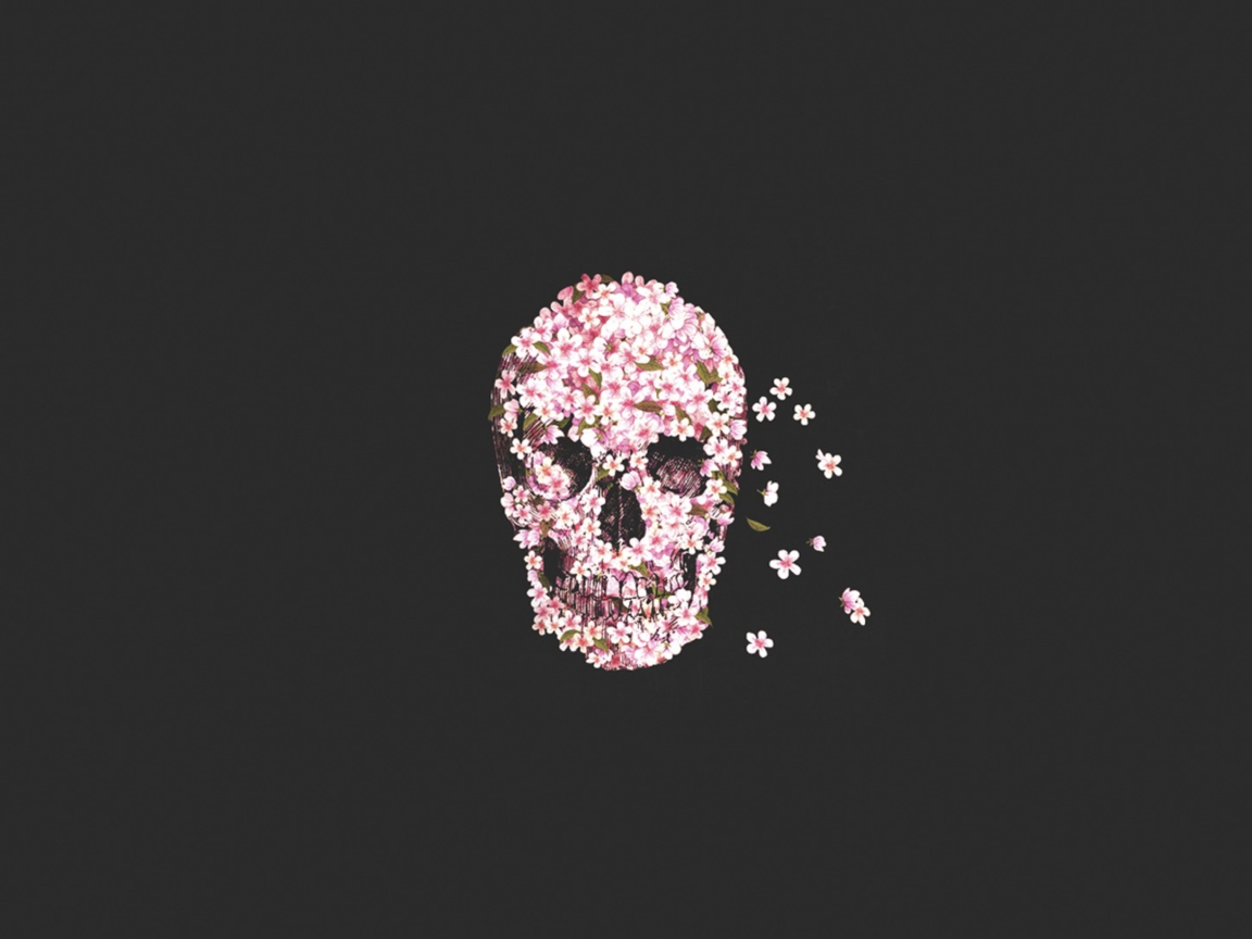 Flower Skull wallpaper 1152x864