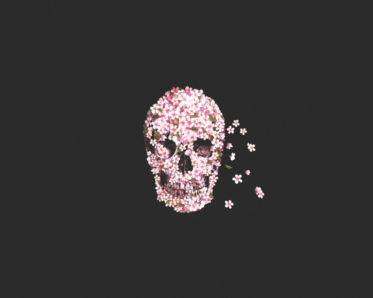 Sfondi Flower Skull 1280x1024