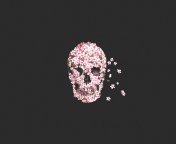 Das Flower Skull Wallpaper 176x144