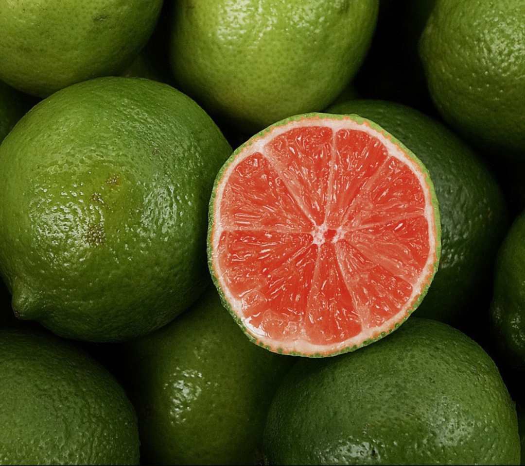 Green Lemons wallpaper 1080x960