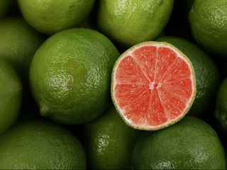 Das Green Lemons Wallpaper 320x240
