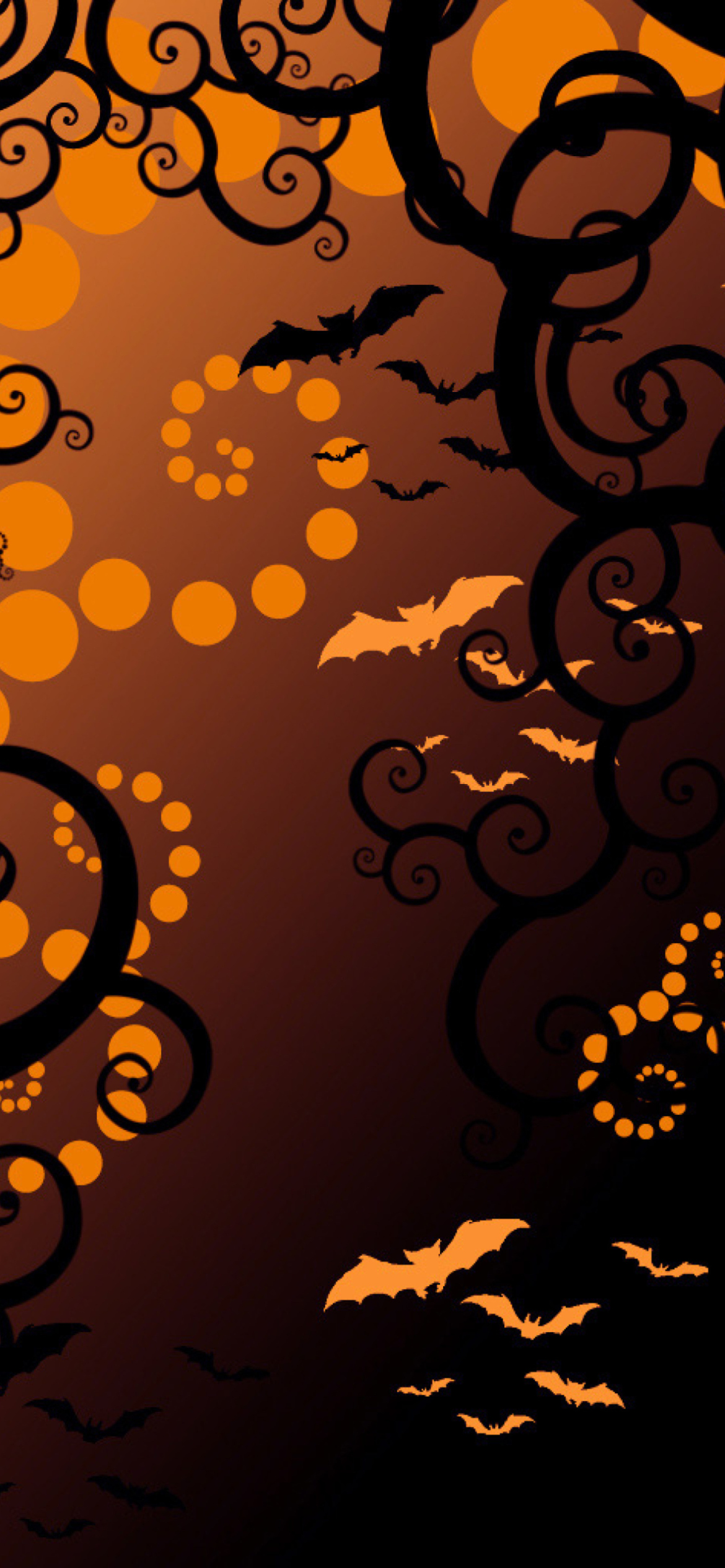 Das Halloween Abstract Wallpaper 1170x2532