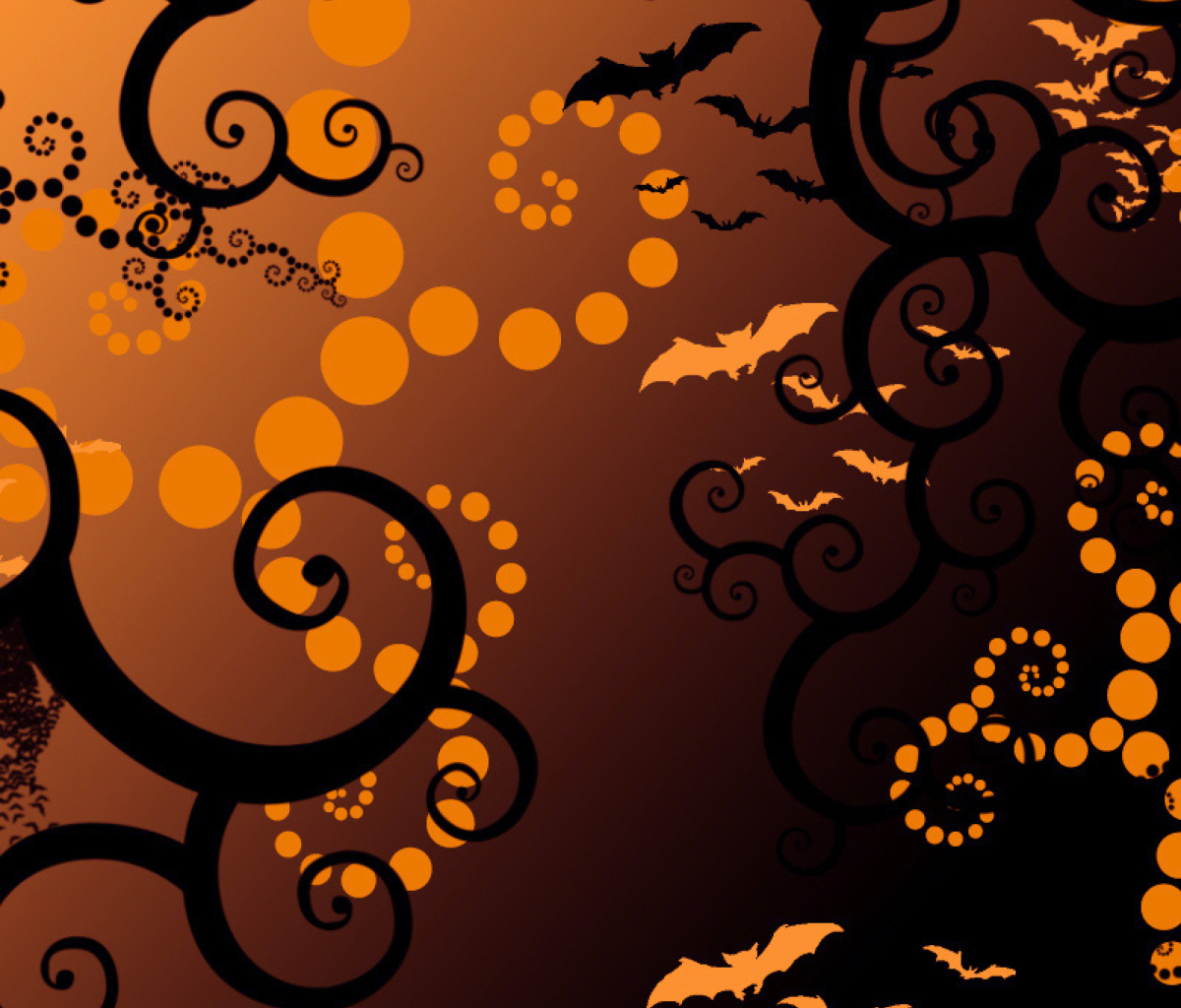 Das Halloween Abstract Wallpaper 1200x1024