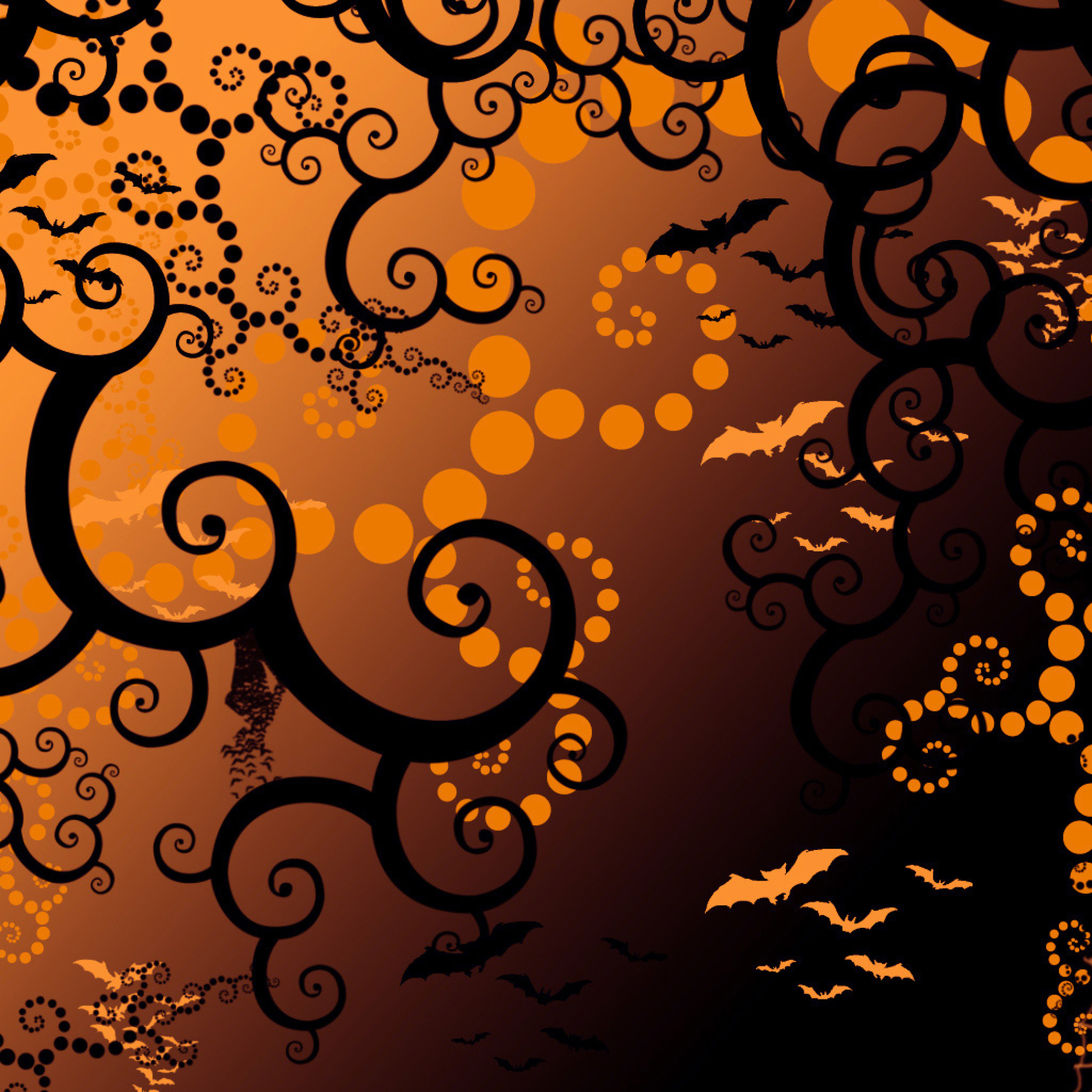 Fondo de pantalla Halloween Abstract 2048x2048