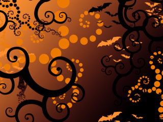 Das Halloween Abstract Wallpaper 320x240