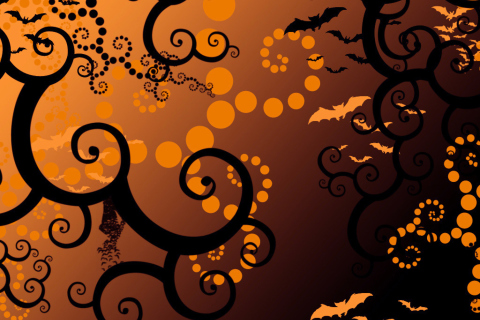 Halloween Abstract wallpaper 480x320