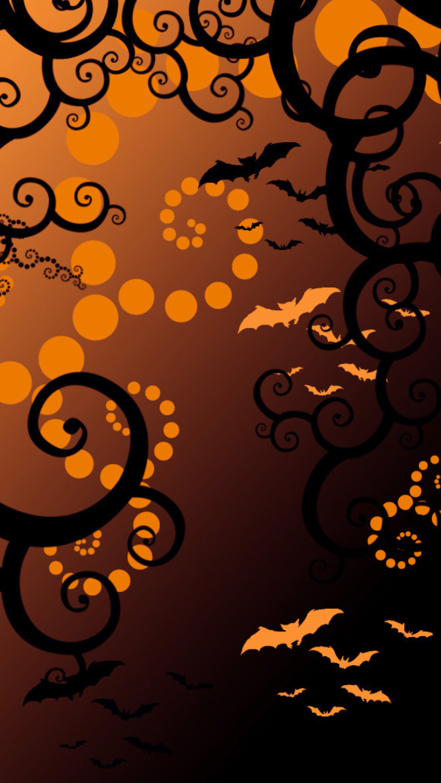 Das Halloween Abstract Wallpaper 640x1136