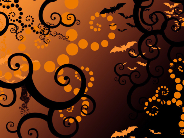 Das Halloween Abstract Wallpaper 640x480