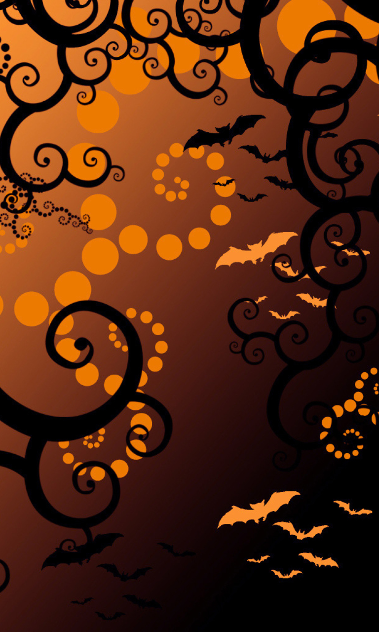 Das Halloween Abstract Wallpaper 768x1280