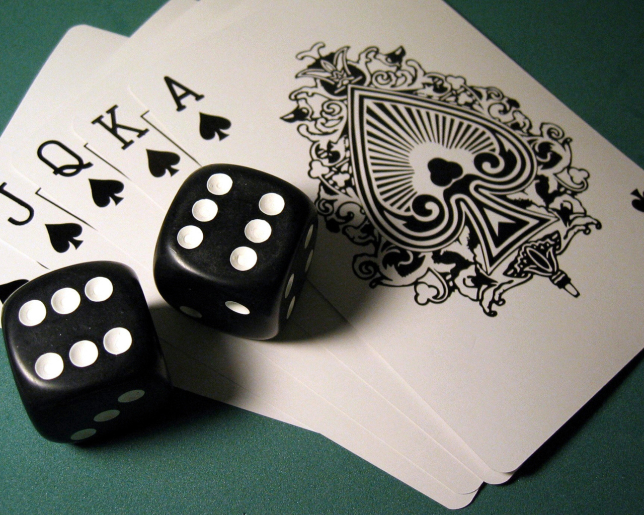 Cards And Dices wallpaper 1280x1024