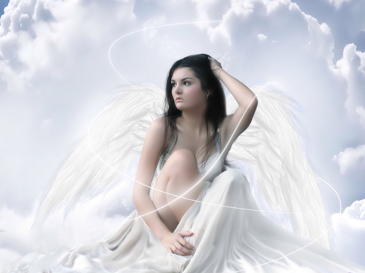 Screenshot №1 pro téma Angel Girl 1400x1050