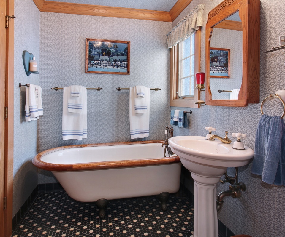 Das Bathroom Interior Wallpaper 960x800