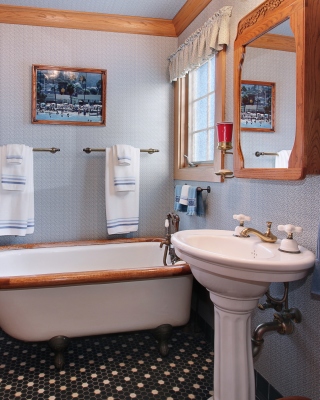 Kostenloses Bathroom Interior Wallpaper für 240x320