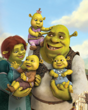 Shrek And Fiona's Babies wallpaper 176x220