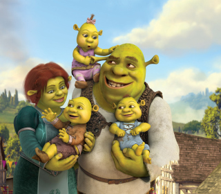 Shrek And Fiona's Babies - Obrázkek zdarma pro iPad mini 2