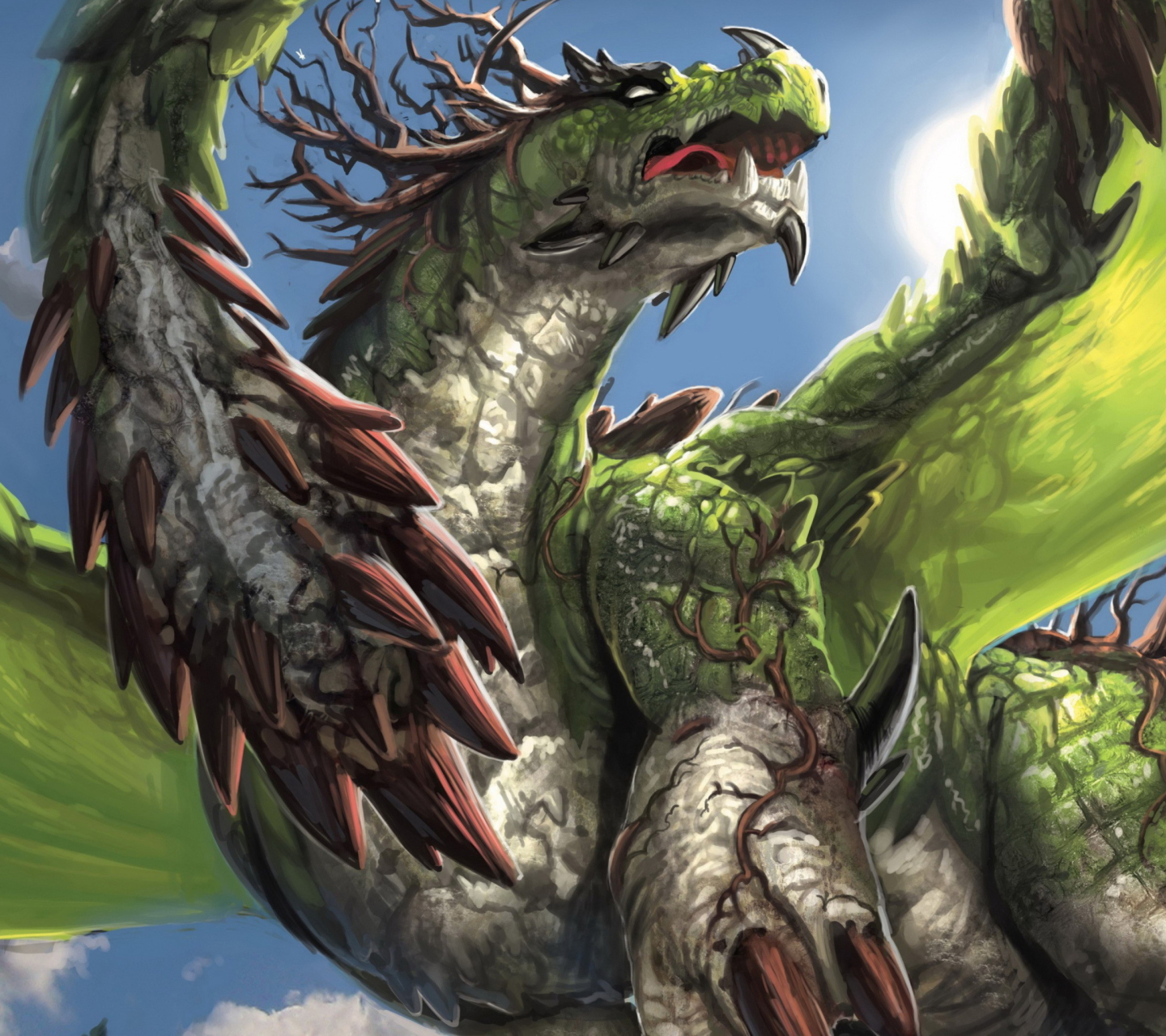 Fantasy Dragon wallpaper 1440x1280