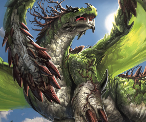 Fantasy Dragon wallpaper 480x400