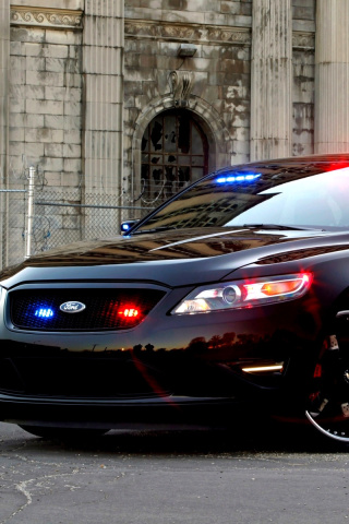 Fondo de pantalla Ford Taurus Police Car 320x480