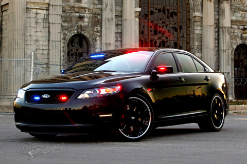 Das Ford Taurus Police Car Wallpaper 480x320