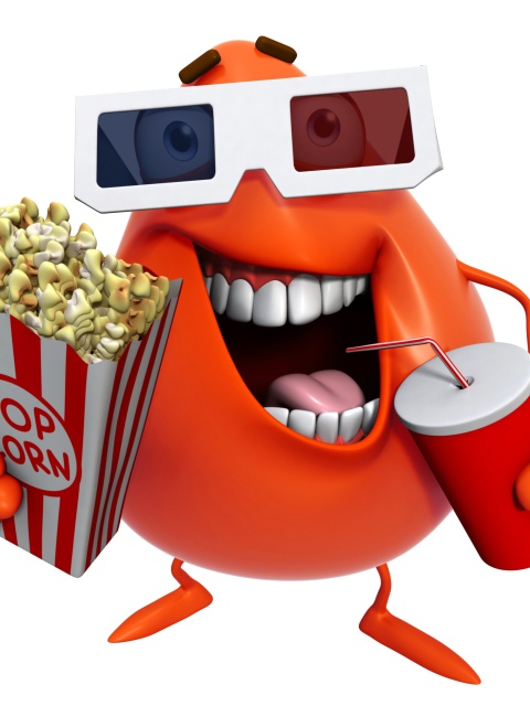 3d Film Monster wallpaper 480x640