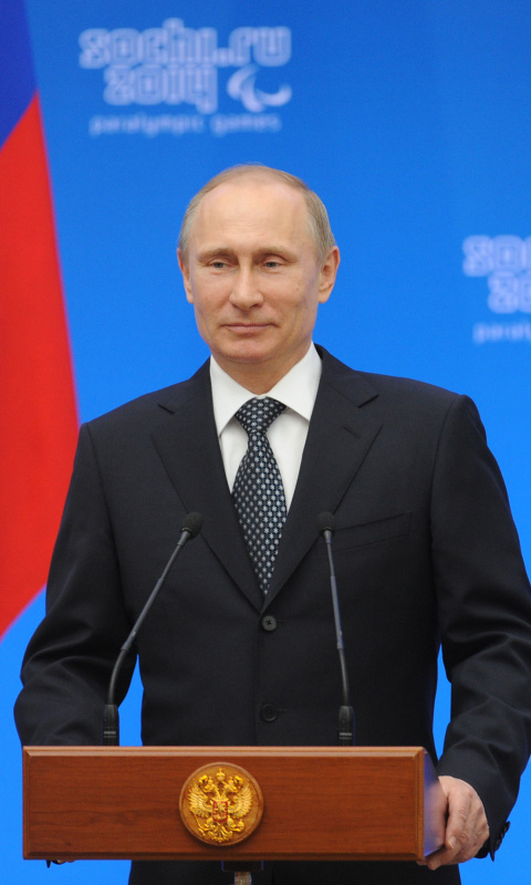 Обои Vladimir Putin Russian President 480x800