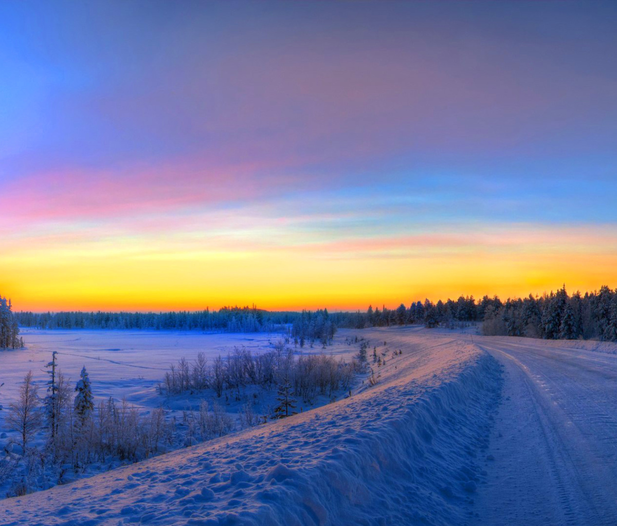 Screenshot №1 pro téma Siberian winter landscape 1200x1024